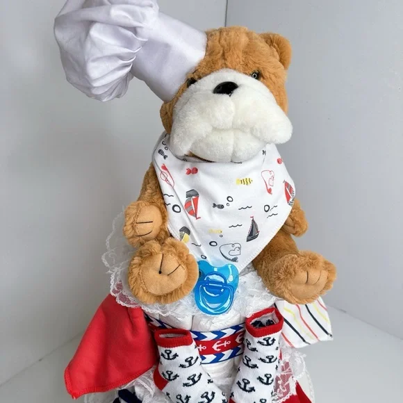 Nautical Doggy Diaper Cake